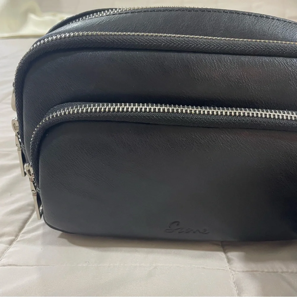 S-ZONE Black Crossbody Bag